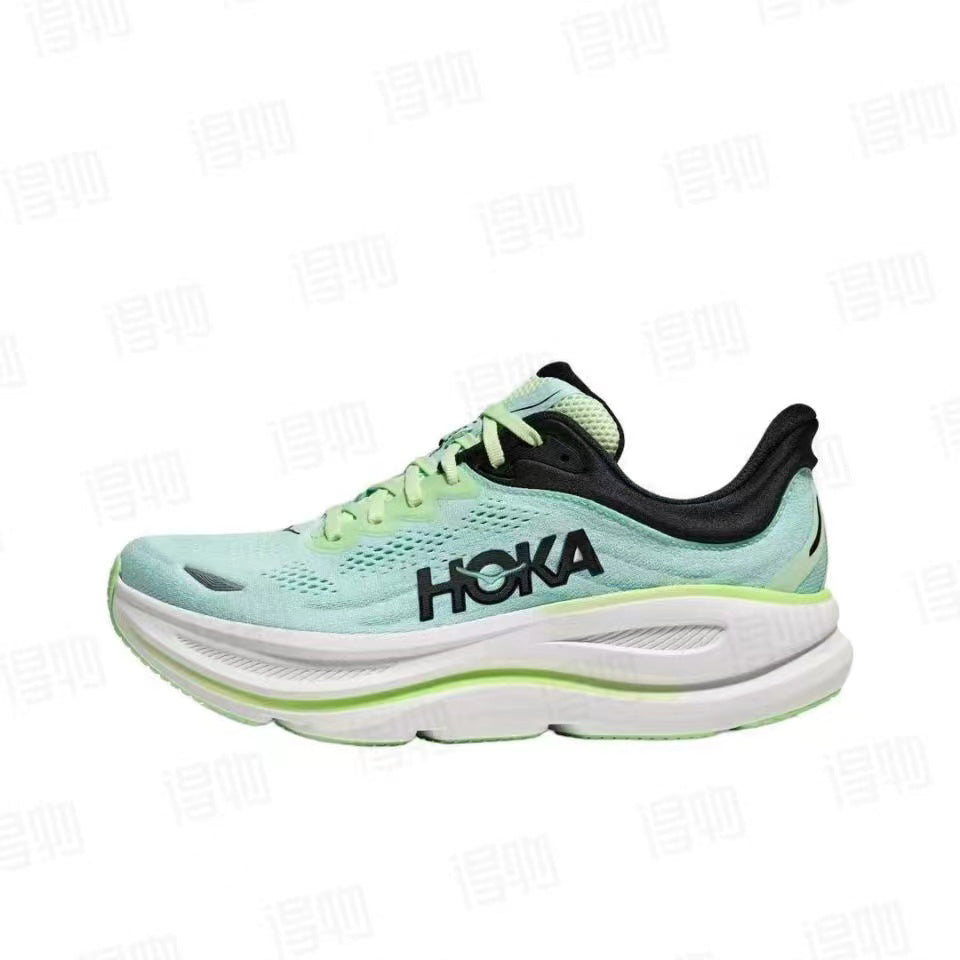 HOKA BONDI 9 Black/Green